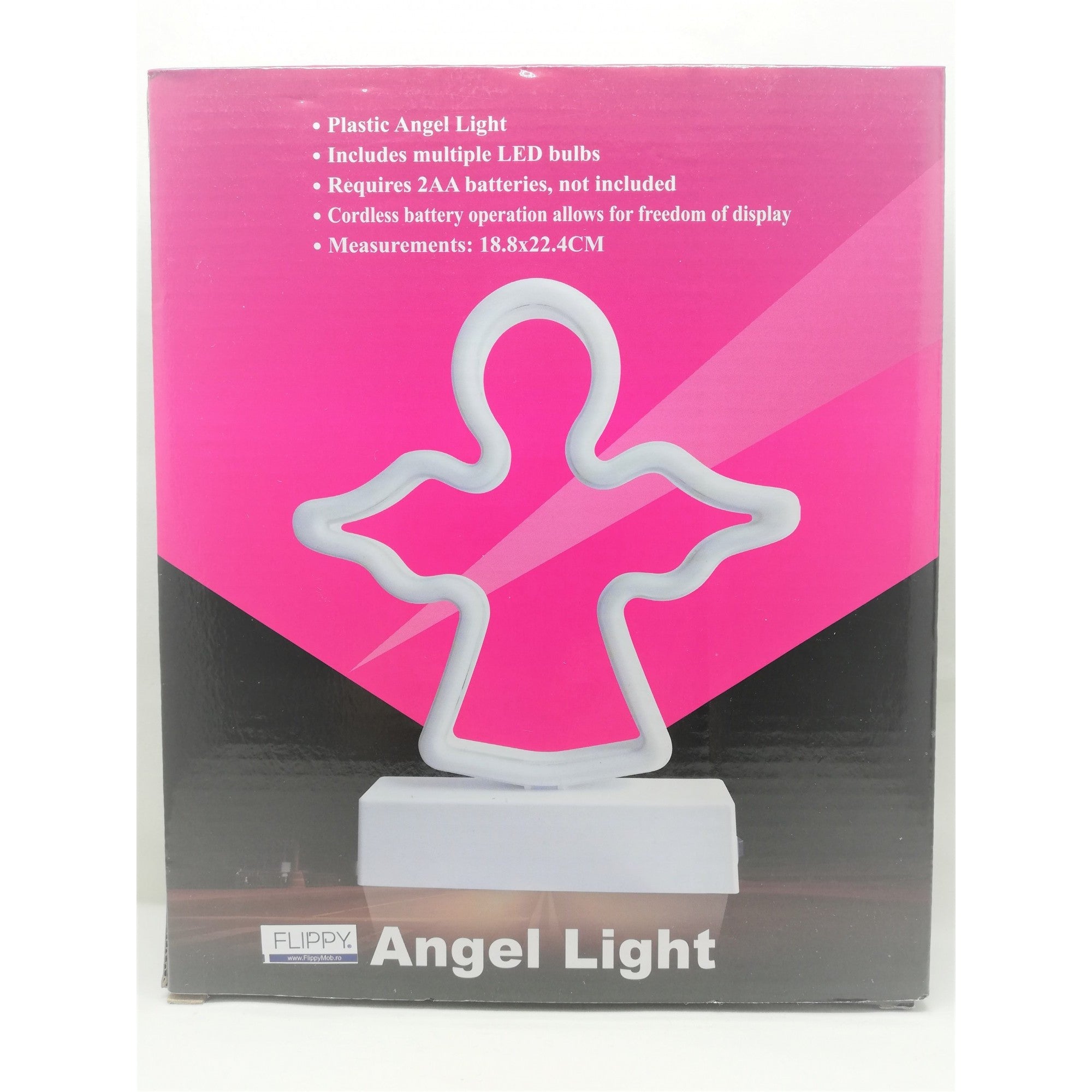 Decoratiune Luminoasa cu Baterii Ingeras 25 cm Alb Rece