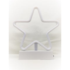 Decoratiune Luminoasa cu Baterii Stea 25 cm Alb Rece