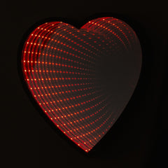 Decoratiune Luminoasa cu Baterii/USB Neon Model Inima Alb Rece 20 cm