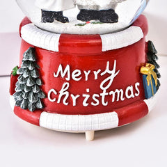 Decoratiune glob cu zapada Kadeny, Baiat si om de zapada, diametru 4.5 cm, multicolor