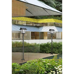 Lampa solara de tip stalp pentru gradina, Kaveny, Alb Rece
