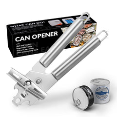 Deschizator conserve Kaveny, material inox, ergonomic, gri