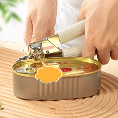 Desfacator de Conserve 3 in 1, Kadeny, Instrument pentru Deschis Conserve, Sticle, Otel inoxidabil, Simplu de Utilizat, Maner Anti alunecare, 21.5 x 4.7 cm Alb