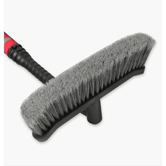 Perie de Zapada cu Racleta pentru Masina, Kadeny, Multifunctionala, Rotativa, Demontabila, cu Maner Antiderapant, Aluminiu, Plastic, Fragmentarea Ghetii de pe Parbriz, Solutia pentru Iarna, pentru Dezghetare, 54x10.5x27 cm, Rosie