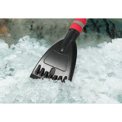 Perie de Zapada cu Racleta pentru Masina, Kadeny, Multifunctionala, Rotativa, Demontabila, cu Maner Antiderapant, Aluminiu, Plastic, Fragmentarea Ghetii de pe Parbriz, Solutia pentru Iarna, pentru Dezghetare, 54x10.5x27 cm, Rosie