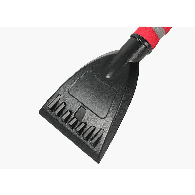 Perie de Zapada cu Racleta pentru Masina, Kadeny, Multifunctionala, Rotativa, Demontabila, cu Maner Antiderapant, Aluminiu, Plastic, Fragmentarea Ghetii de pe Parbriz, Solutia pentru Iarna, pentru Dezghetare, 54x10.5x27 cm, Rosie