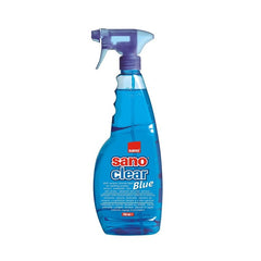 Solutie curatat geamuri Sano Clear Blue Trigger, 750ml, cu pulverizator