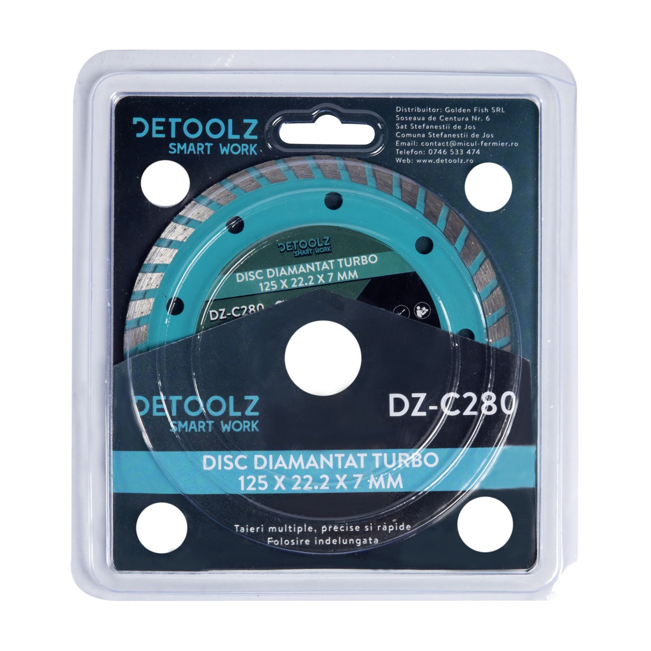 Disc diamantat turbo 125x22.2x7mm