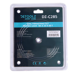 Disc fierastrau TCT pentru lemn 185x20x40T