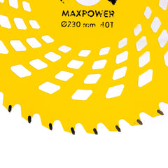 Disc motocositoare 40T Vidia, 230 x 25.4 x 2 mm, MaxPower