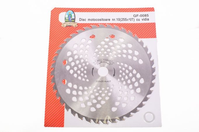 Disc motocoasa Micul Fermier, 40T Vidia Ø255mm