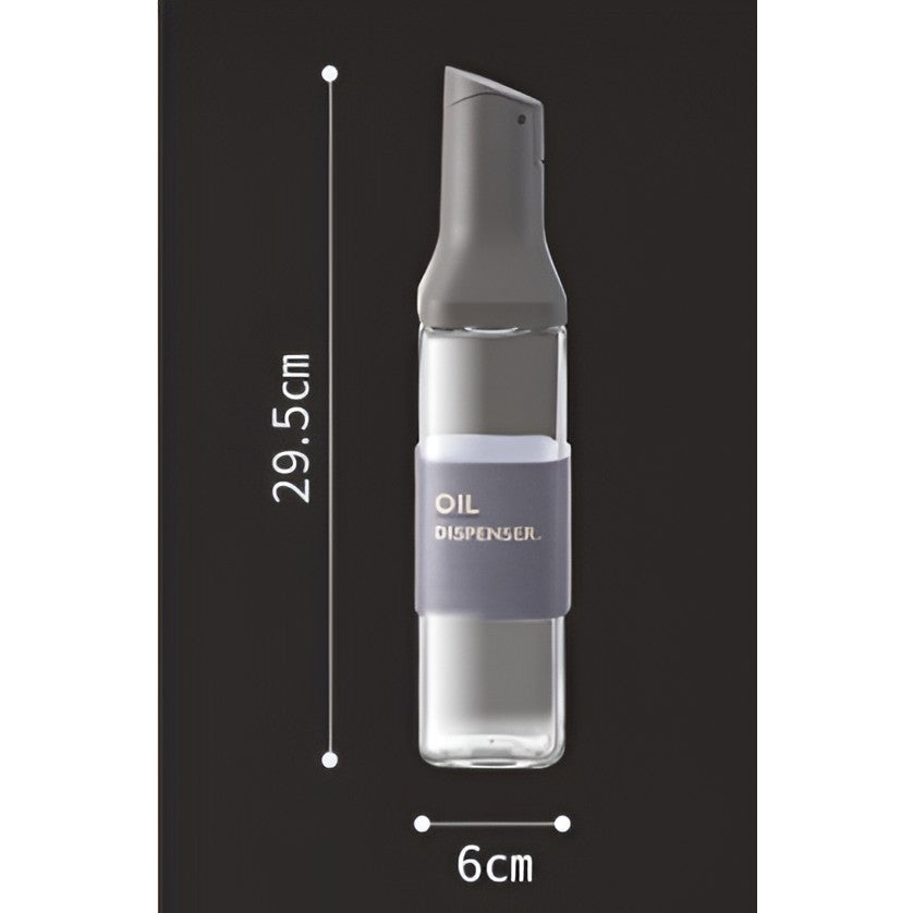 Dispenser pentru Ulei, Kadeny, Deschidere si Inchidere Automata a Rezervorul, cu Inductie Gravitationala, 500 ml, 29.5x6x6 cm, Gri