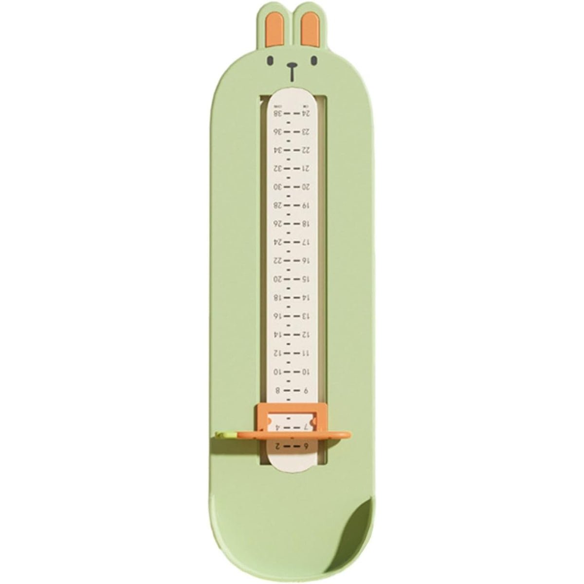 Dispozitiv de Masurat Talpa Piciorului pentru Bebelusi, Kaveny, 6-24, Model Iepuras, Verde