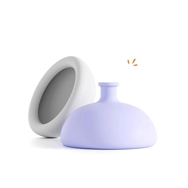 Dispozitiv Terapeutic Sputa, Kaveny, Cupa pentru Terapie Toracica, Dispozitiv de Eructare, pentru Adulti si Copii, 10 x 6.5 cm, din Silicon, Alb