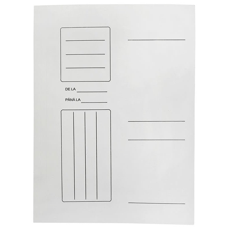 Dosar plic Dua, carton, alb