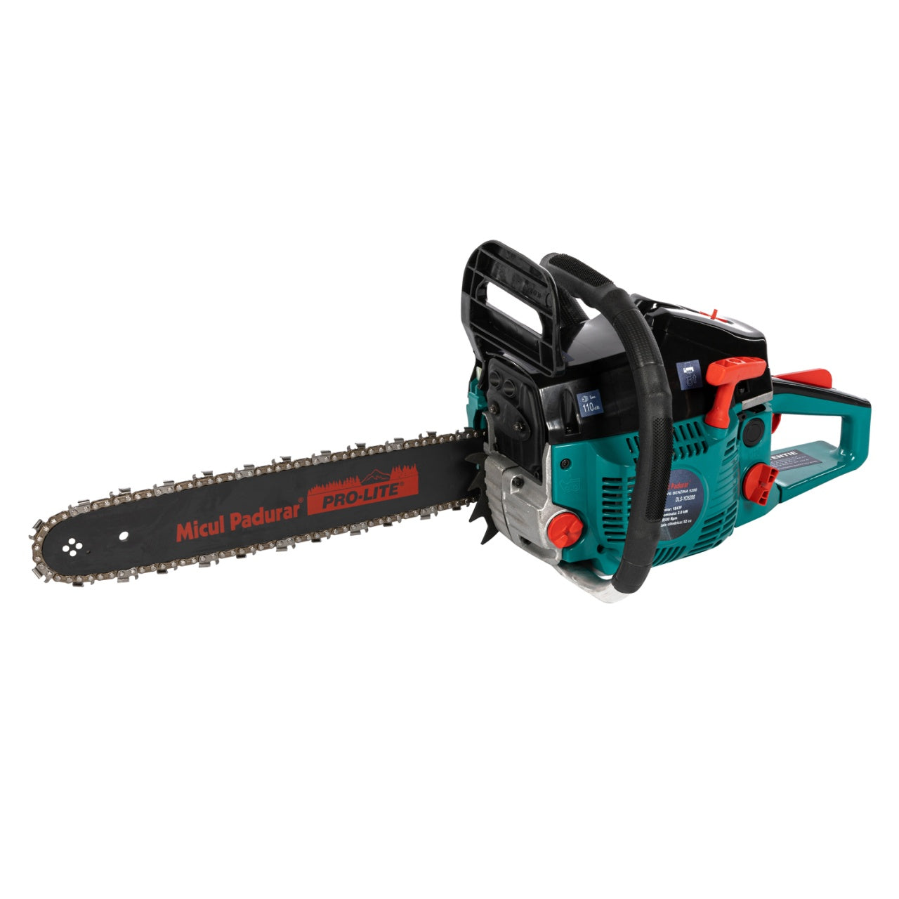 Drujba Micul Padurar 5200, capacitate cilindrica 52cc, 2.7 CP, 1 lant 16" + 1 lama, pornire rapida