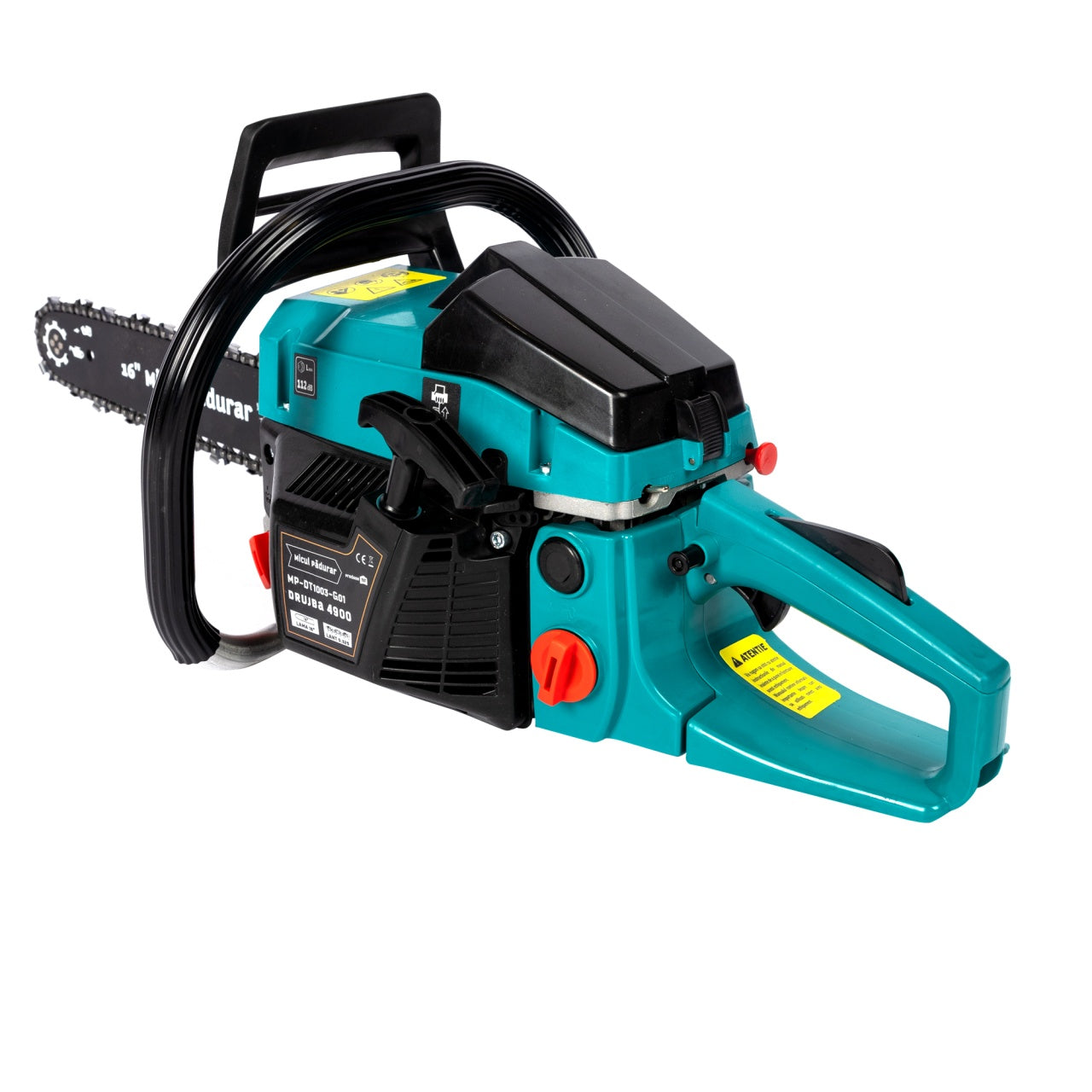 Drujba Micul Padurar 4900, capacitate cilindrica 49cc, 2.6 CP, 1 lant 16" + 1 lama, pornire rapida