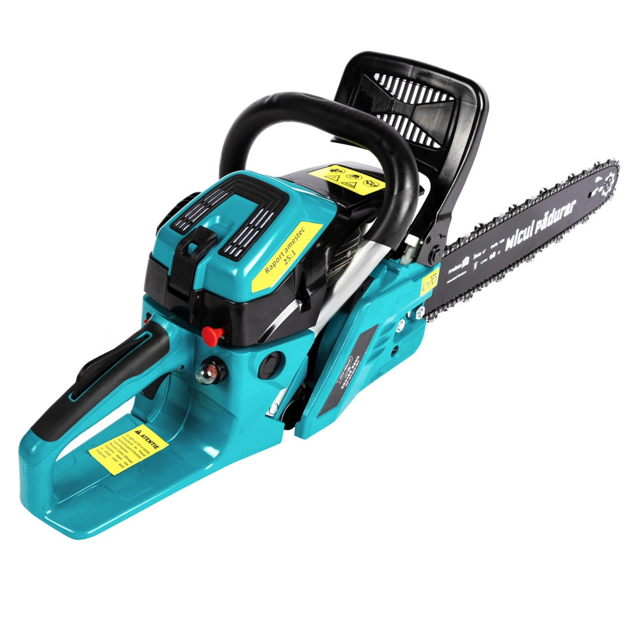 Drujba Micul Padurar 5800, capacitate cilindrica 58cc, 3.7 CP, 1 lant 18" + 1 lama, demaror magneziu, pornire rapida