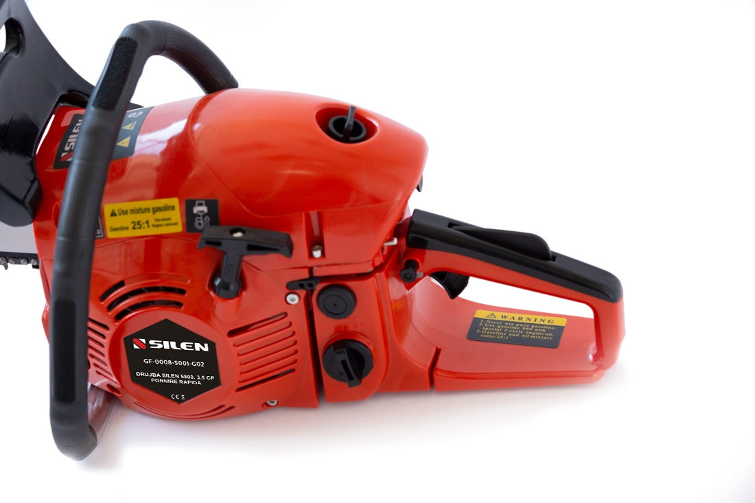 Drujba Silen 5800, capacitate cilindrica 58cc, 3.5 CP, 1 lant 16" + 1 lama, pornire rapida