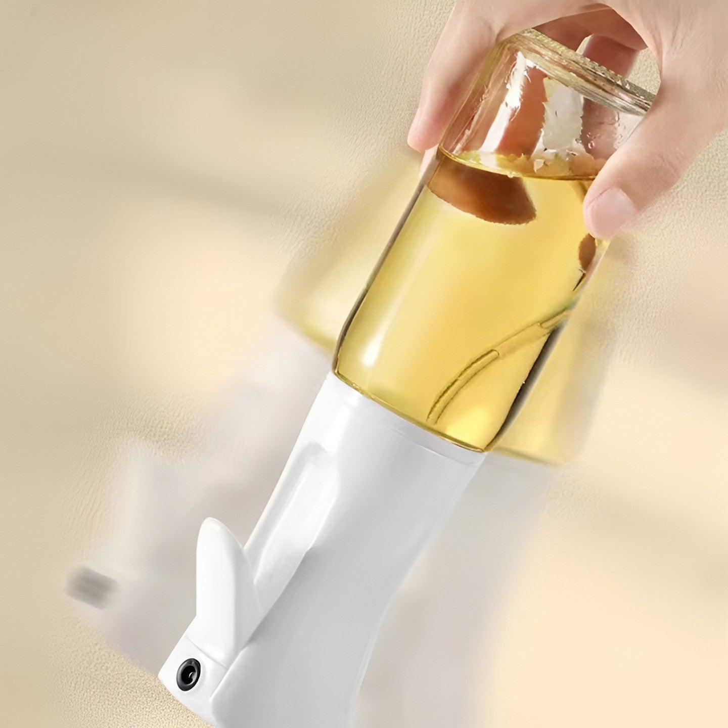 Pulverizator pentru Ulei, Otet sau Alte Lichide, Kadeny, Reincarcabil, Multifunctionale, Capacitatea 200 ml, Material Plastic, Culoare Alb