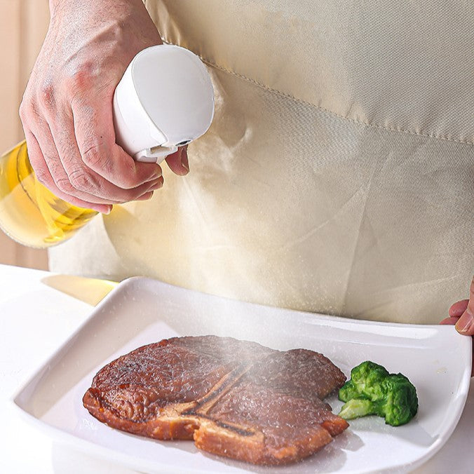 Pulverizator pentru Ulei, Otet sau Alte Lichide, Kadeny, Reincarcabil, Multifunctionale, Capacitatea 200 ml, Material Plastic, Culoare Alb