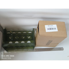 Suport Organizator pentru Oua, Kadeny, pentru Frigider, Verde transparent, Capacitate 20 oua, Doua straturi, cu Data de Expirare, 25.5x10x17 cm