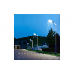 Lampa solara stradala Kaveny, cu telecomanda, senzor de miscare si lumina, suport prindere, 144 LED-uri, IP65, ABS, 8AH, 150W, temperatura culoare 6500K, 49.5x18.8x5 cm, F6006-150w, autonomie 10-12 ore, negru