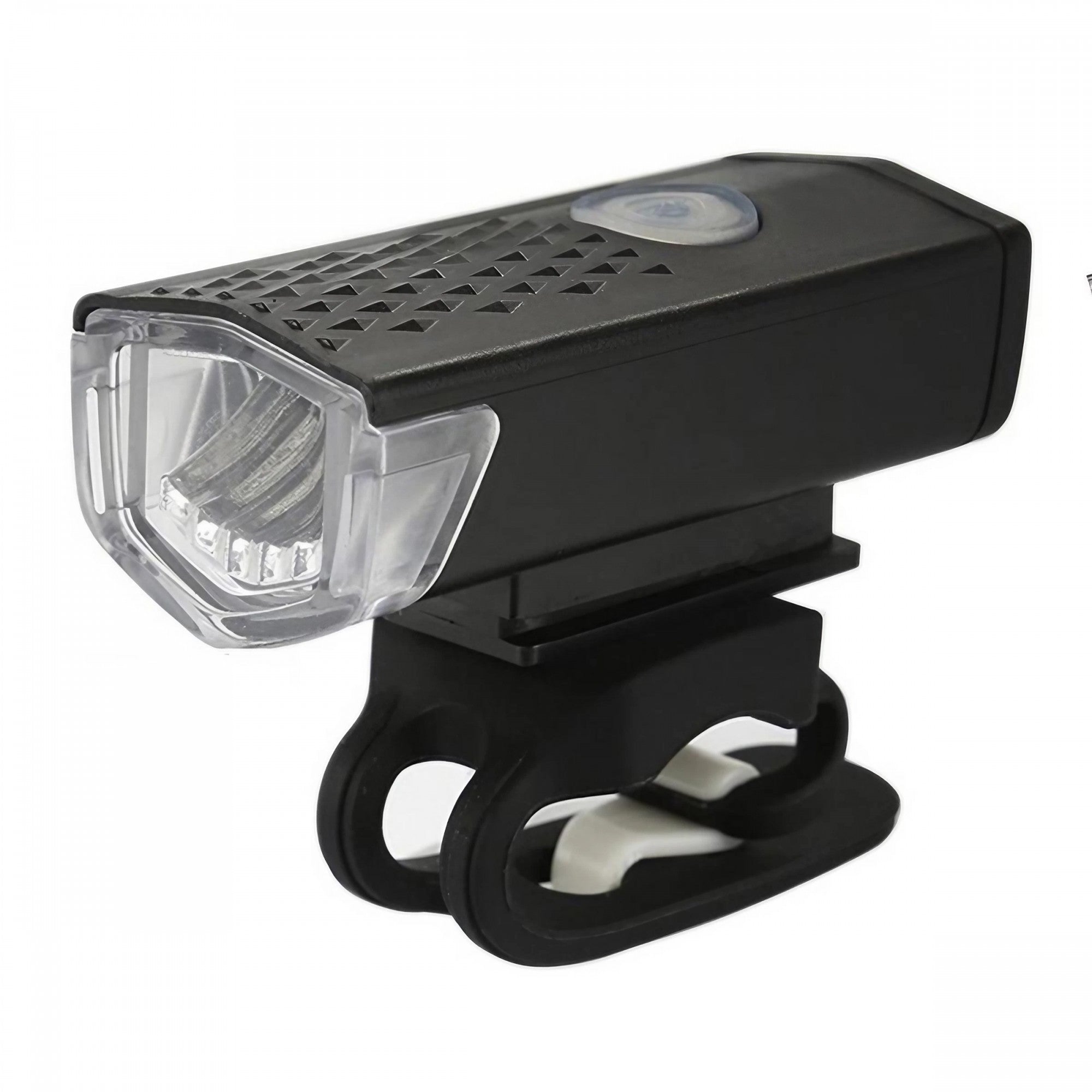 Far cu LED proiector pentru bicicleta\trotineta, Kaveny, reincarcabil, cablu USB inclus, 3 moduri de lumina, IPX4, Negru, 6.5x2.9x2.3 cm