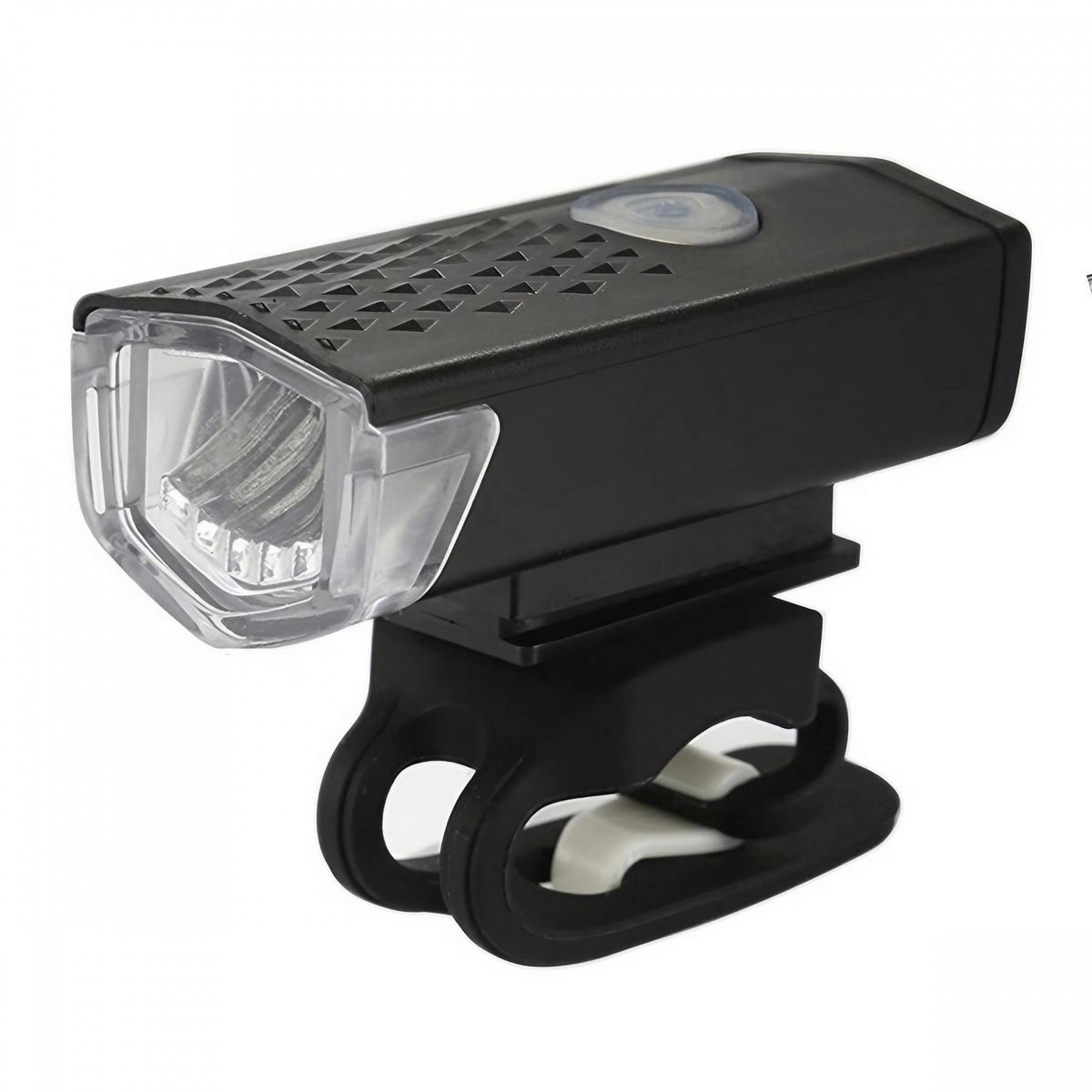 Far cu LED proiector pentru bicicleta\trotineta, Kaveny, reincarcabil, cablu USB inclus, 3 moduri de lumina, IPX4, Negru, 6.5x2.9x2.3 cm