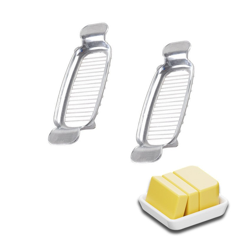 Feliator de Alimente, Kadeny, pentru Branza, Unt, Oua, din Aluminiu, 19.5 x 6.5 x 2 cm, Argintiu