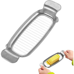 Feliator de Alimente, Kadeny, pentru Branza, Unt, Oua, din Aluminiu, 19.5 x 6.5 x 2 cm, Argintiu