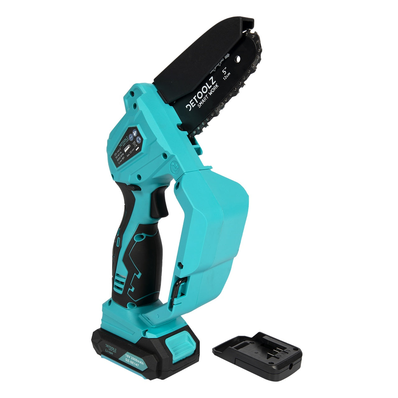 Fierastrau 110mm cu lant si acumulator 18V 2Ah