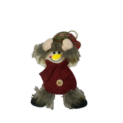 Figurina de Craciun, Kadeny, pentru Brad, Tip Om de Zapada, 5 x 7 cm, Multicolor