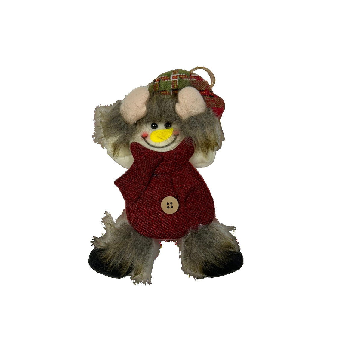 Figurina de Craciun, Kadeny, pentru Brad, Tip Om de Zapada, 5 x 7 cm, Multicolor