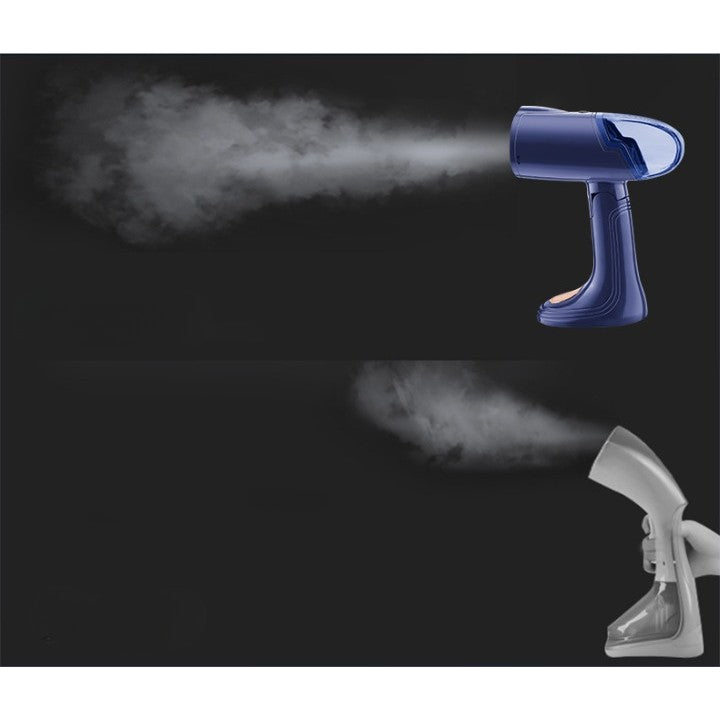 Aparat de Calcat Vertical Portabil cu Abur, Kaveny, Putere 1500W, Rezervor Detasabil de 138ml, Priza, Functie Anti Calcar si Auto Curatare, Pliabil, cu Perie, 20x10.5x8 cm, Albastru