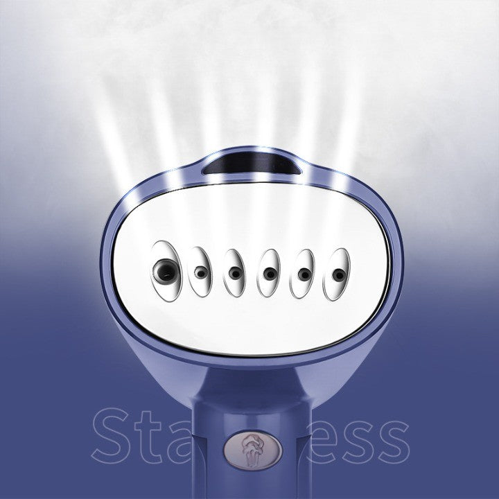 Aparat de Calcat Vertical Portabil cu Abur, Kaveny, Putere 1500W, Rezervor Detasabil de 138ml, Priza, Functie Anti Calcar si Auto Curatare, Pliabil, cu Perie, 20x10.5x8 cm, Albastru