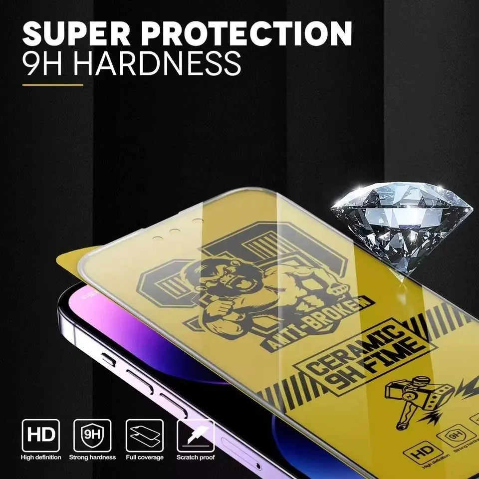 Folie de protectie Ceramica Kaveny®, Transparenta HD, 9H, pentru Apple iPhone 11 margini negre