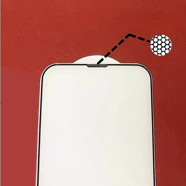 Folie de Protectie, Kadeny, pentru iPhone 15 Pro Max, Tempered Glass, HD, Acoperire Completa, Protectie Anti-Praf pentru Difuzor, Margini Negre, Transparent