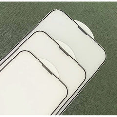 Folie de Protectie, Kadeny, pentru iPhone 15 Pro, Tempered Glass, HD, Acoperire Completa, Protectie Anti-Praf pentru Difuzor, Margini Negre, Transparent