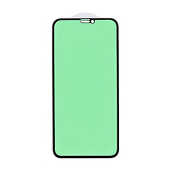 Folie de Sticla Securizata pentru Apple iPhone 15, Kadeny, Lumina Verde Anti-Blue Ray, Auto-Aplicare, Protectie Completa 9D, Verde