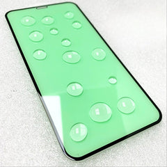 Folie de Sticla Securizata pentru Apple iPhone 15 Pro, Kadeny, Lumina Verde Anti-Blue Ray, Auto-Aplicare, Protectie Completa 9D, Verde