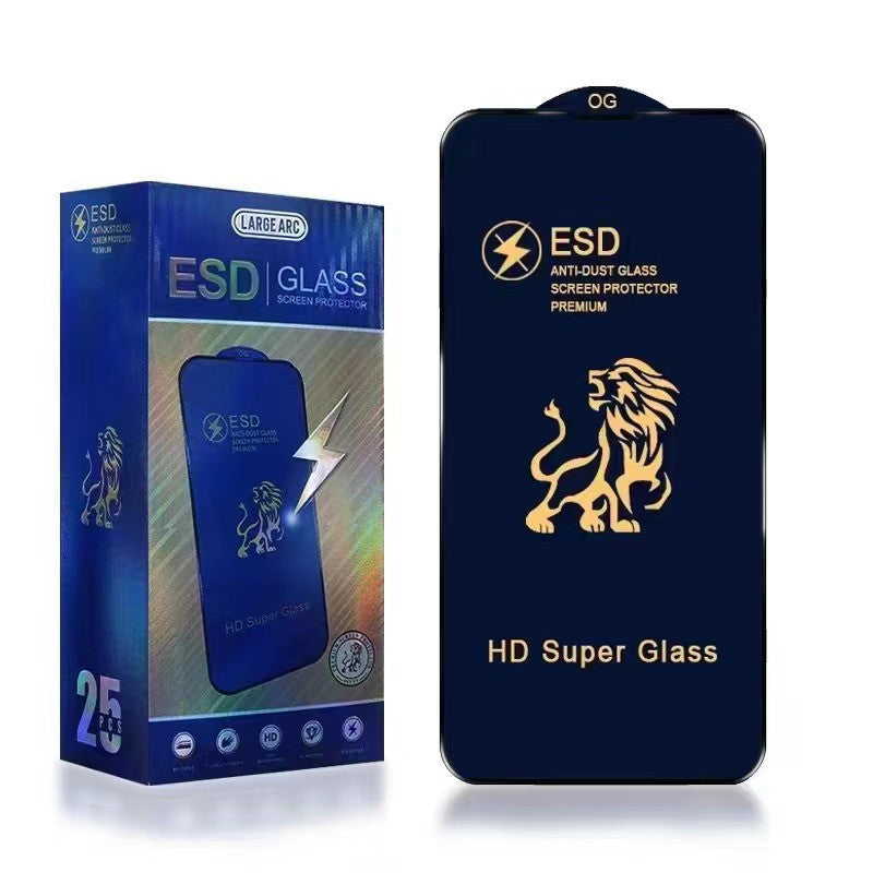 Folie ecran Kaveny pentru Huawei NOVA 9 SE, Sticla ESD Premium, Lion HD Super Glass, Anti-static, Negru