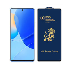 Folie ecran Kaveny pentru Huawei NOVA 9 SE, Sticla ESD Premium, Lion HD Super Glass, Anti-static, Negru