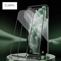 Folie de Protectie, Kaveny, compatibila cu Apple iPhone 14 Pro Max, Electrostatica, Sticla Securizata, Top Glass, Anti-static, Negru