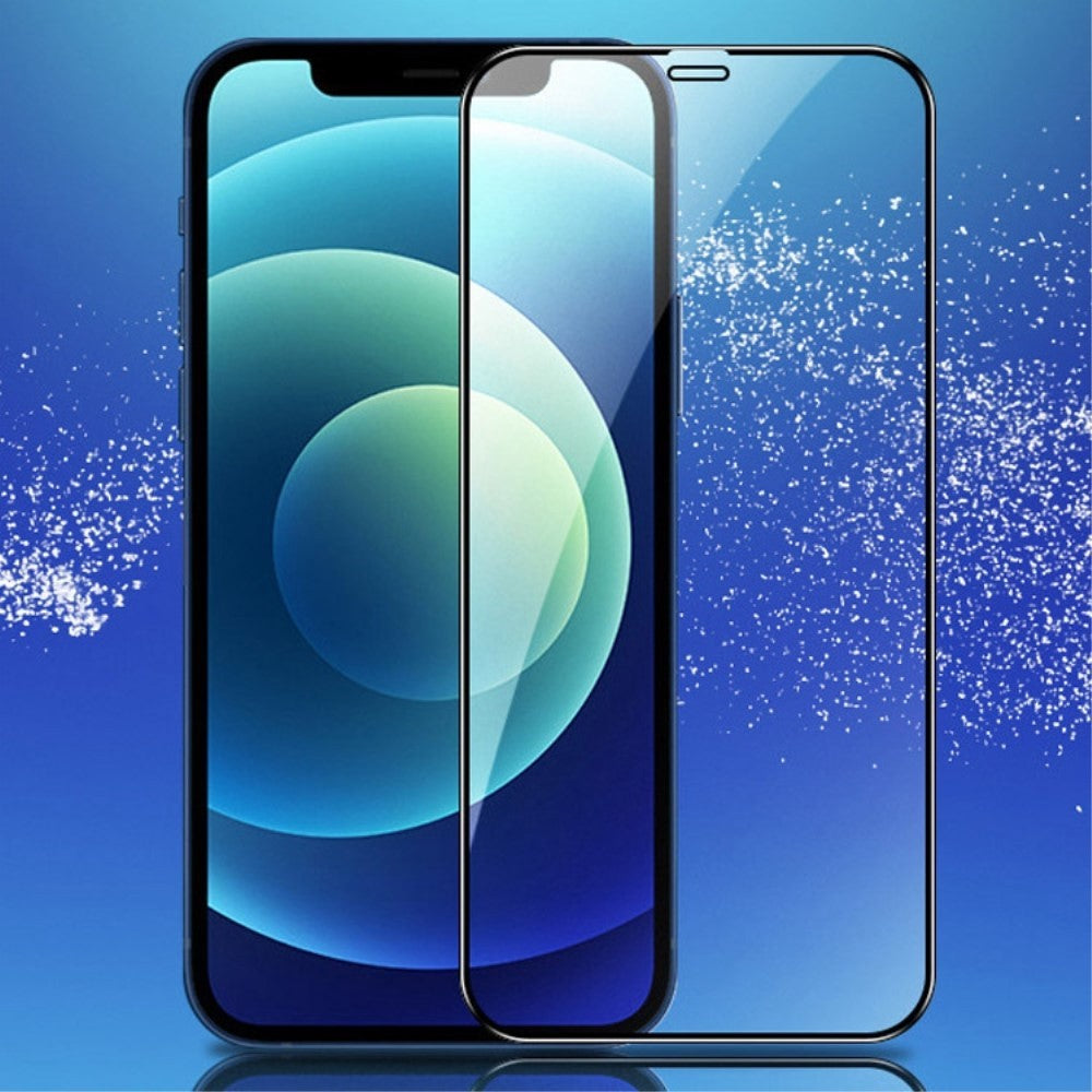 Folie de Protectie, Kaveny, compatibila cu Apple iPhone 14 Pro Max, Electrostatica, Sticla Securizata, Top Glass, Anti-static, Negru