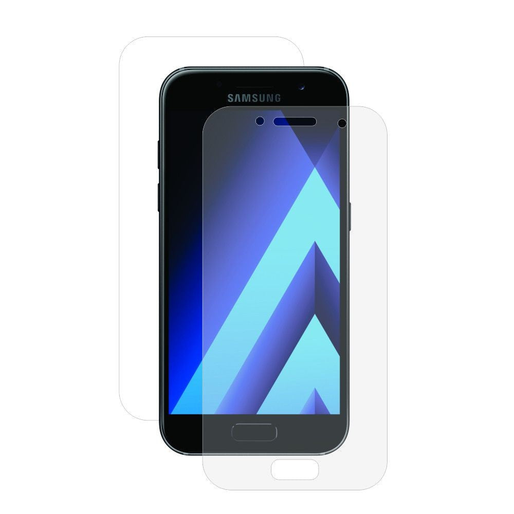 Folie Plastic, Kaveny, compatibil cu Samsung Galaxy A3 2017, Fata-Spate, Transparent