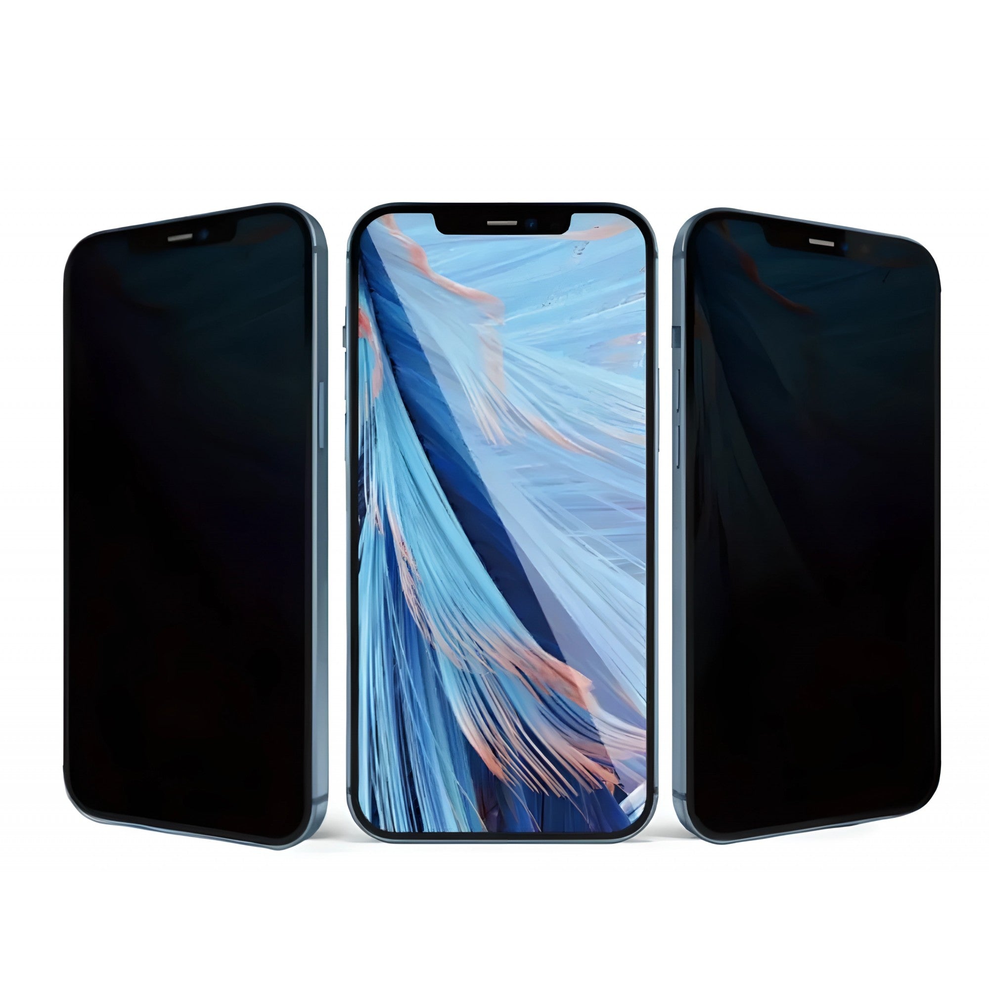 Folie protectie Kaveny pentru iPhone 14 Plus, Sticla securizata, temperata, duritate 9H, Privacy 360, Transparenta, Protectie Completa