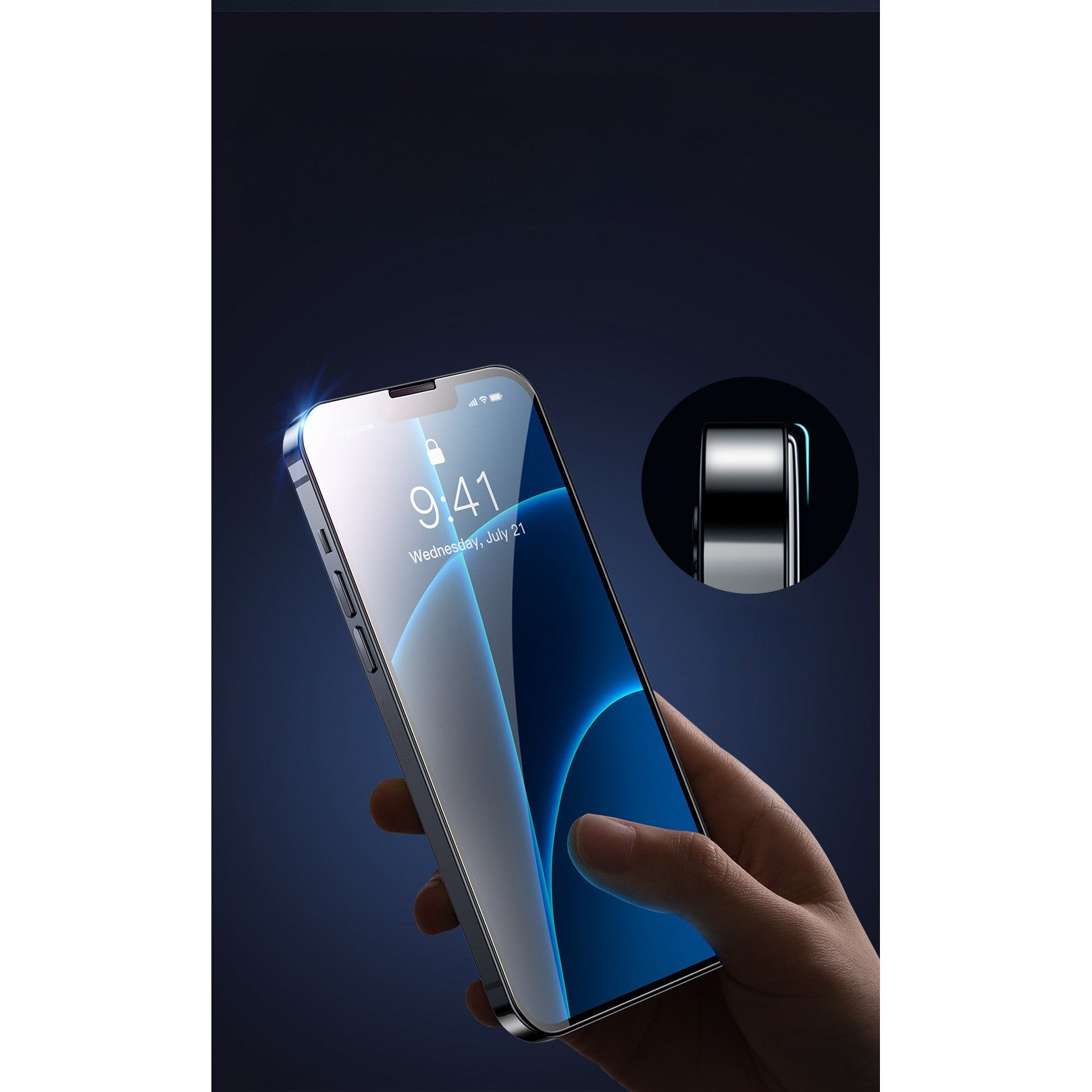 Folie protectie Kaveny pentru Samsung S23, Sticla securizata, temperata, duritate 9H, Transparenta cu margini negre, Protectie Completa