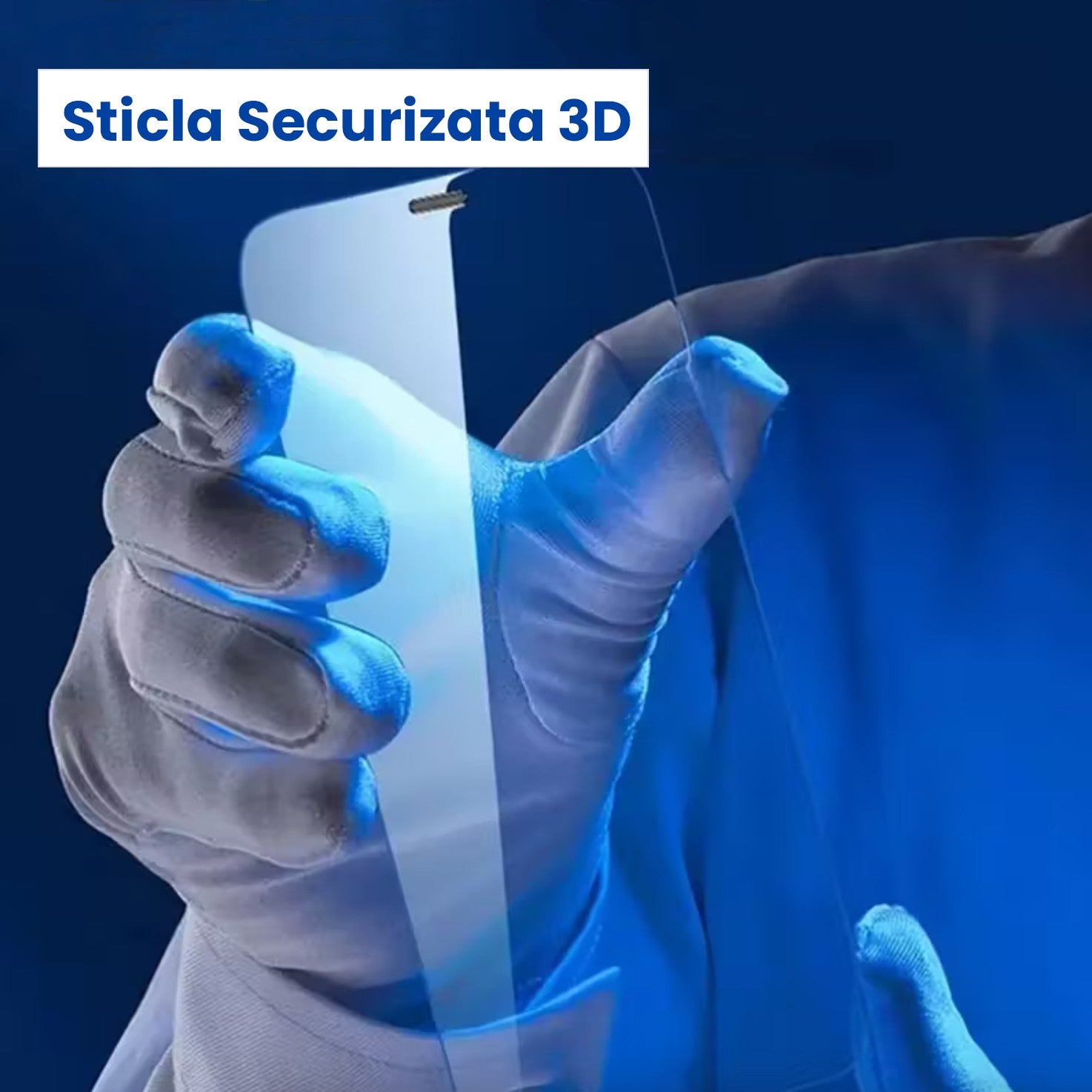 Folie Securizata pentru Realme 12+, Kadeny, Sticla Securizata 3D, High Definition Ultra Clear 2.5 HD, Margini Arc, 0.3 mm, Anti Zgirieturi, Anti bule, Transparenta