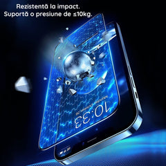 Folie Securizata pentru Samsung A06, Kaveny, Sticla de Protectie Compatibila cu Samsung A06, Full Cover 111D, 10H GLASS, Margini Negre, Transparenta